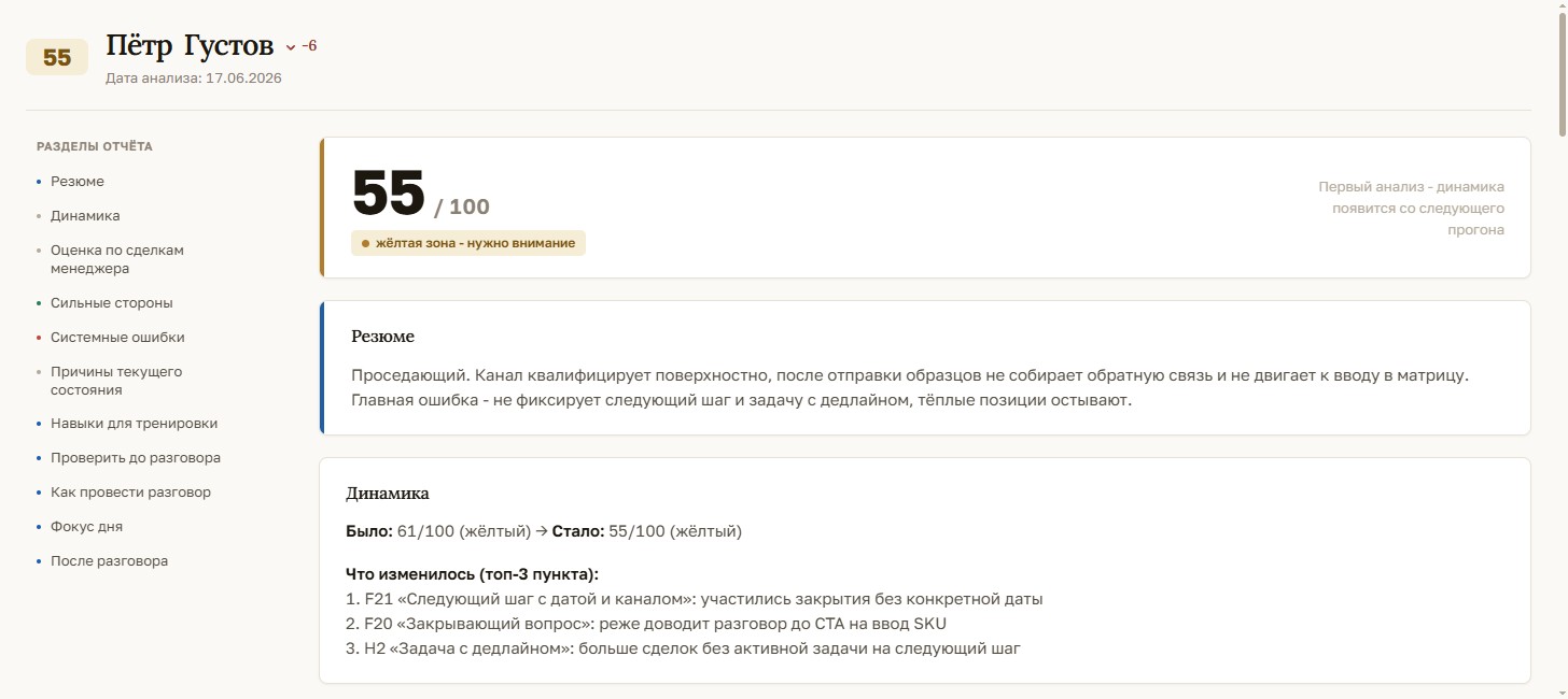 Филин - личный кабинет для ниши «Продукты питания»